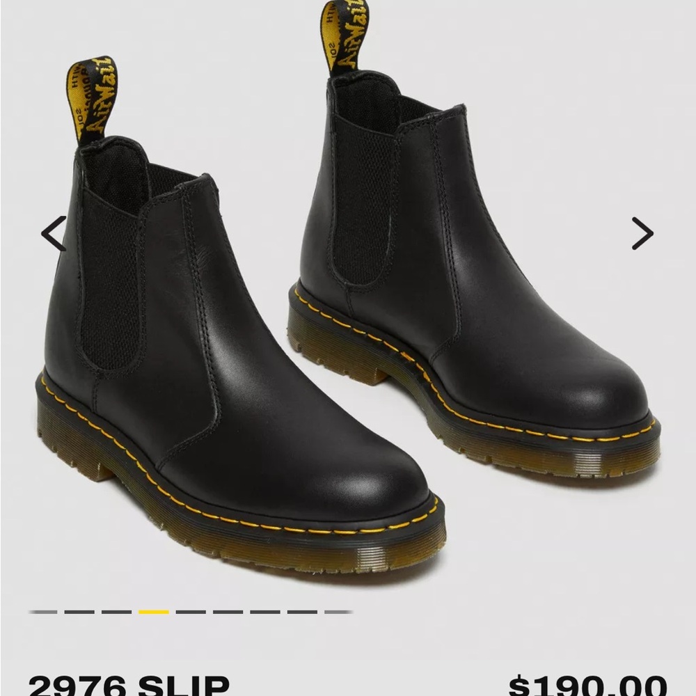 Dr. Martens Black Slip-On Boots